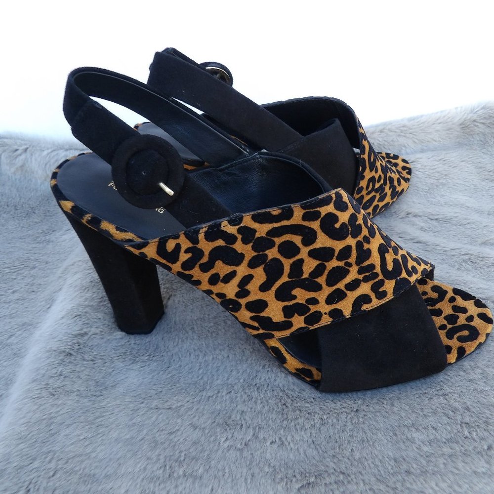 Diane Von Furstenberg Leopard Print Heels
